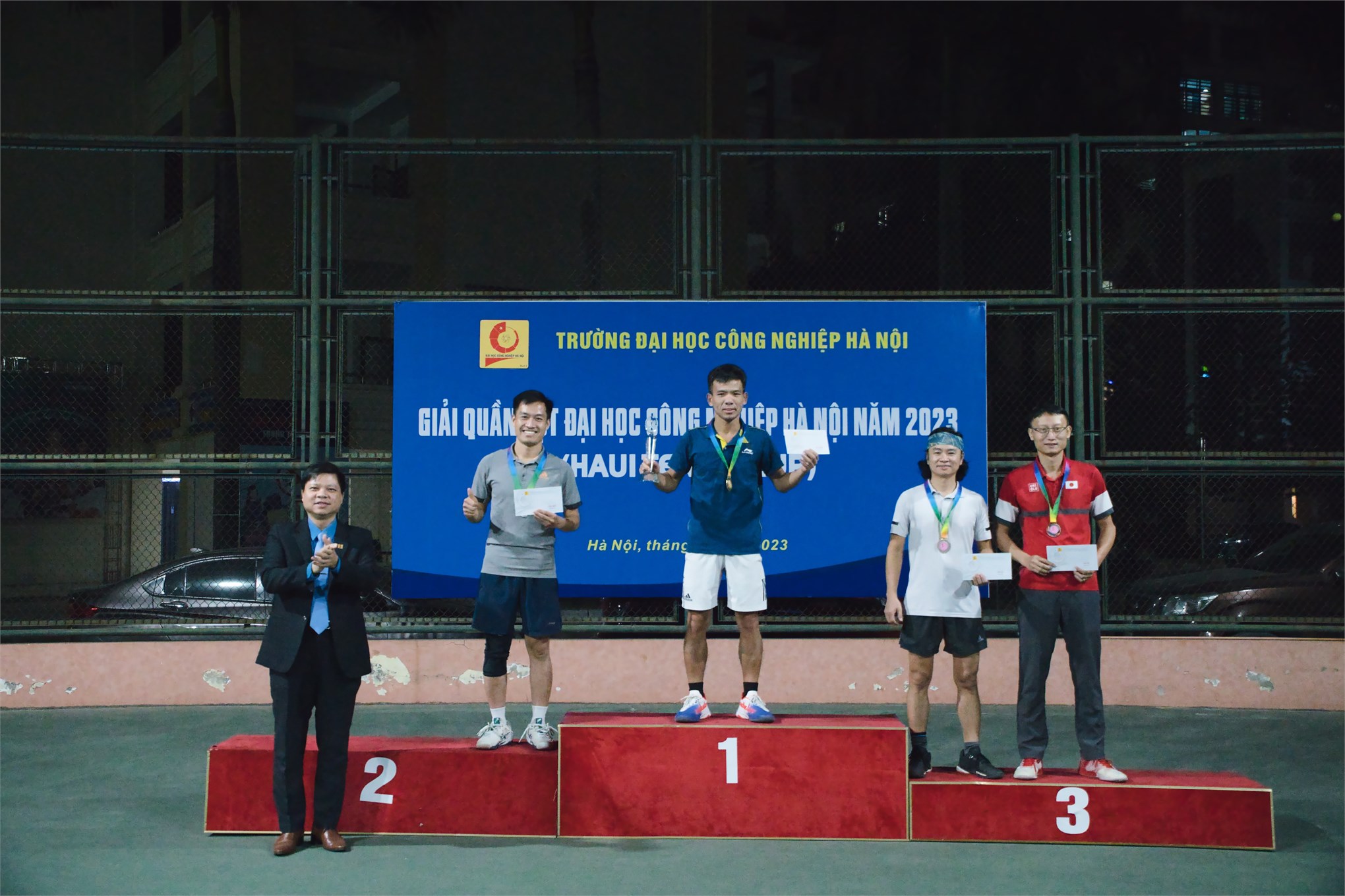 Chung kết Giải quần vợt Đại học Công nghiệp Hà Nội năm 2023