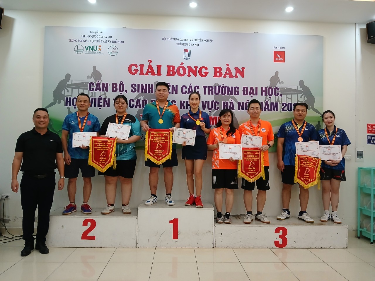 Trường Đại học Công nghiệp Hà Nội đạt thành tích cao tại giải bóng bàn cán bộ, sinh viên các trường đại học, học viện, cao đẳng khu vực Hà Nội năm 2024.