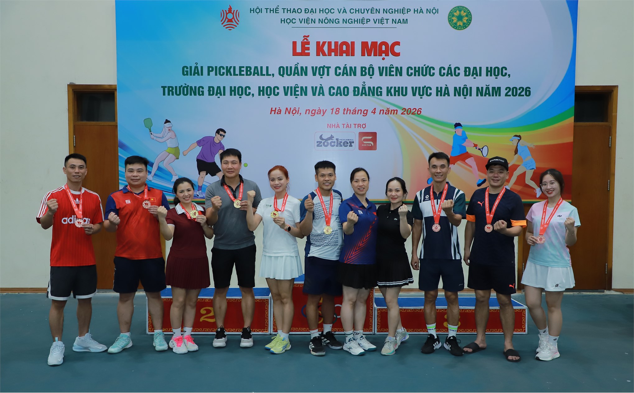 Đại học Công nghiệp Hà Nội Xuất sắc giành thành tích cao tại giải Pickleball, Quần vợt cán bộ viên chức các Đại học, Học viện và Cao đẳng khu vực Hà Nội năm 2026.