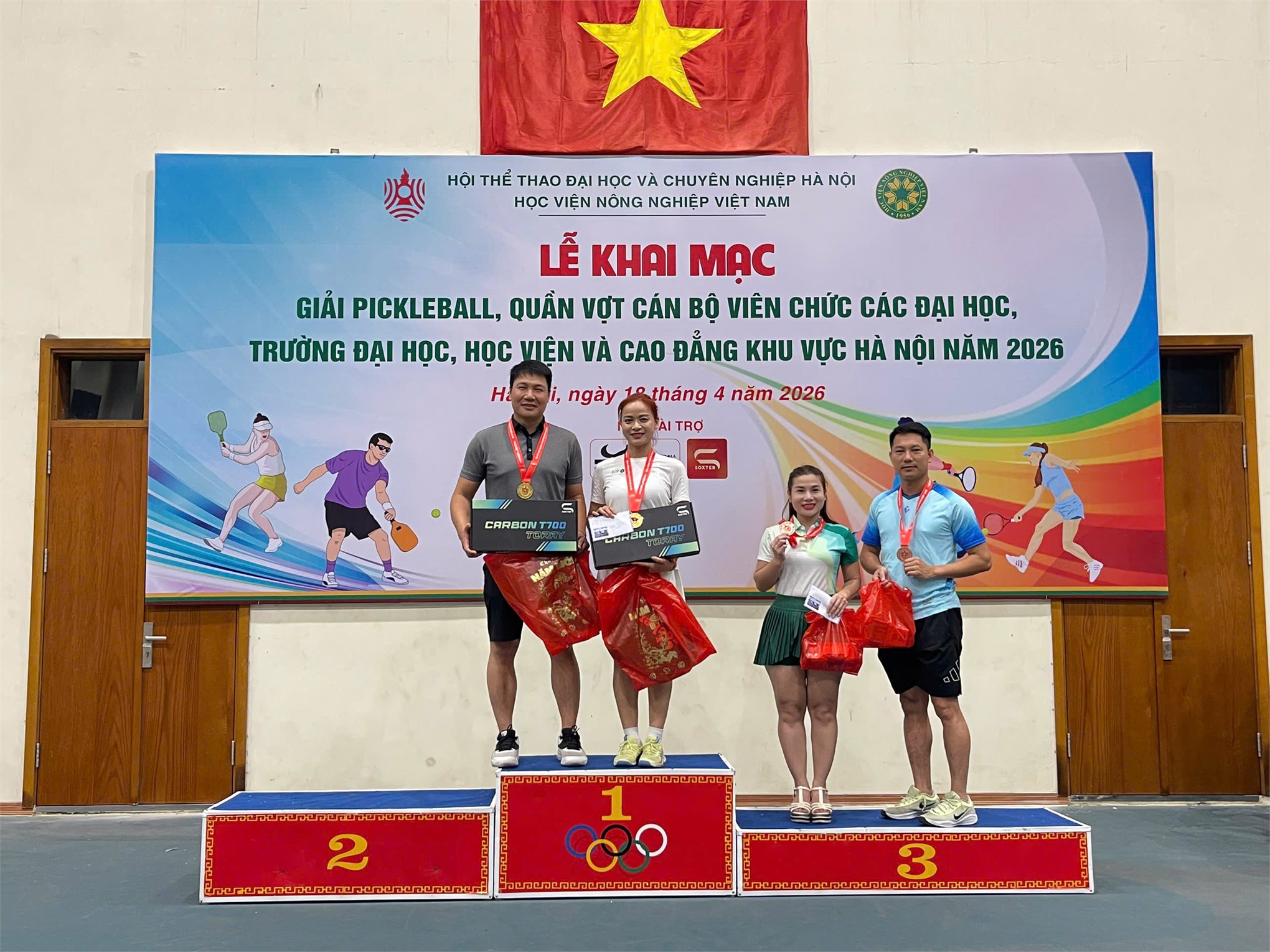 Đại học Công nghiệp Hà Nội Xuất sắc giành thành tích cao tại giải Pickleball, Quần vợt cán bộ viên chức các Đại học, Học viện và Cao đẳng khu vực Hà Nội năm 2026.